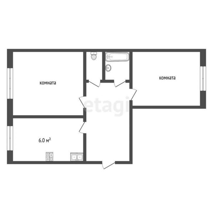 2-комн квартира Школьная улица