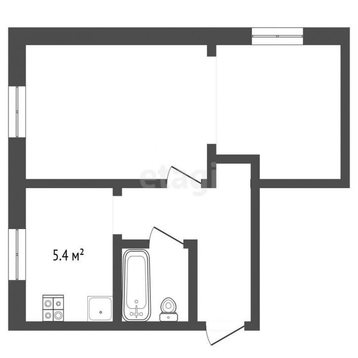 1-комн квартира улица Лермонтова