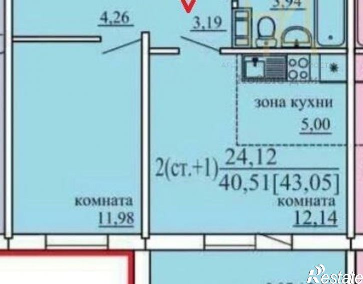 2-комн квартира ул Каменская, 94а,  д. 94а