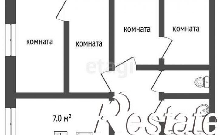 4-комн квартира Привокзальная улица, 34,  д. 34